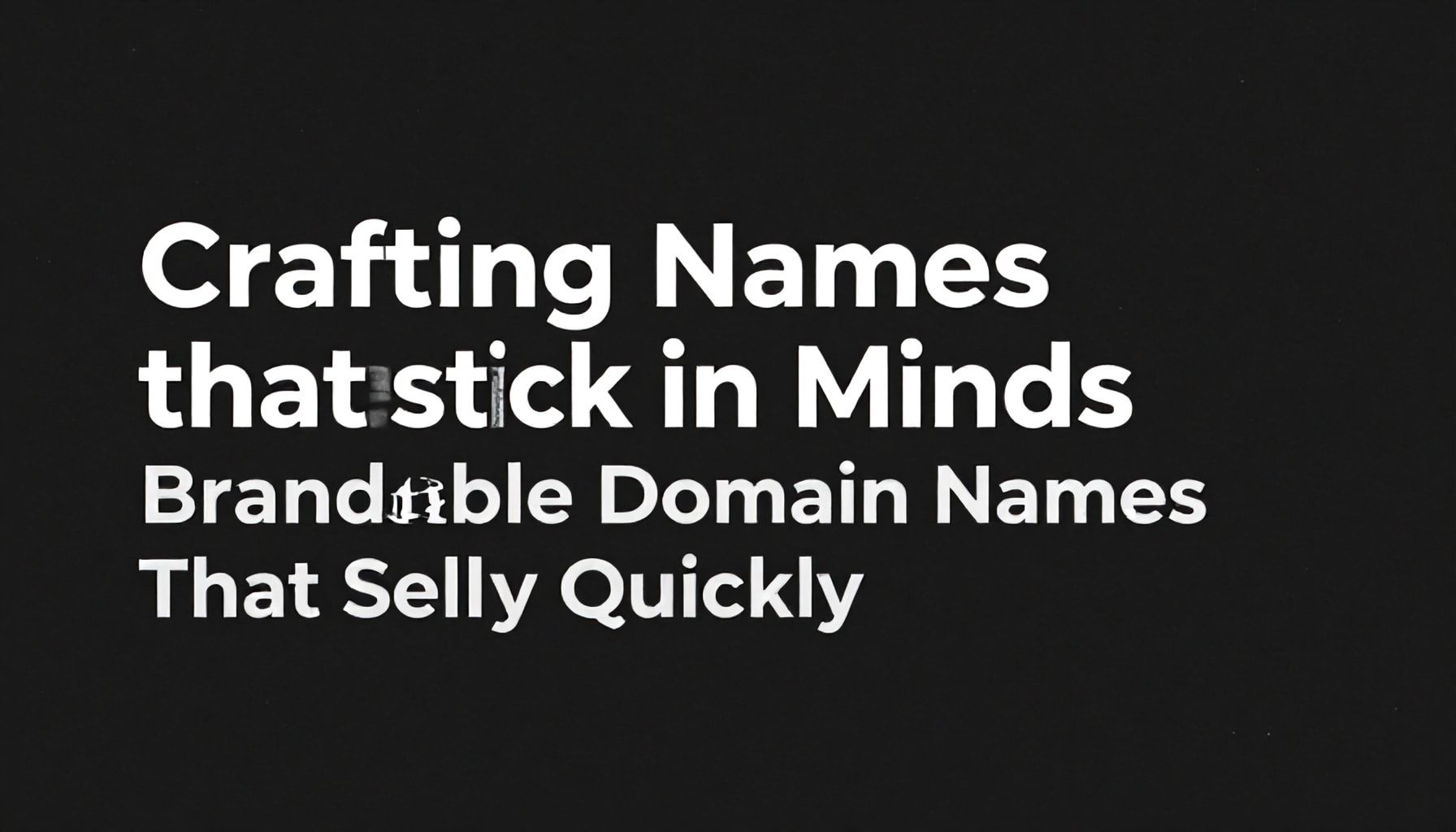 Crafting Names That Stick in Minds