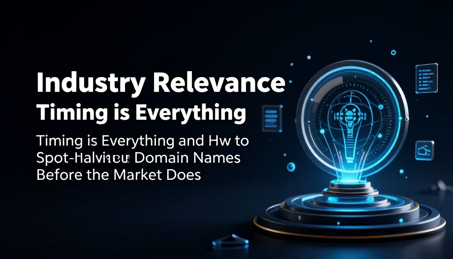 Industry Relevance: Timing is Everything