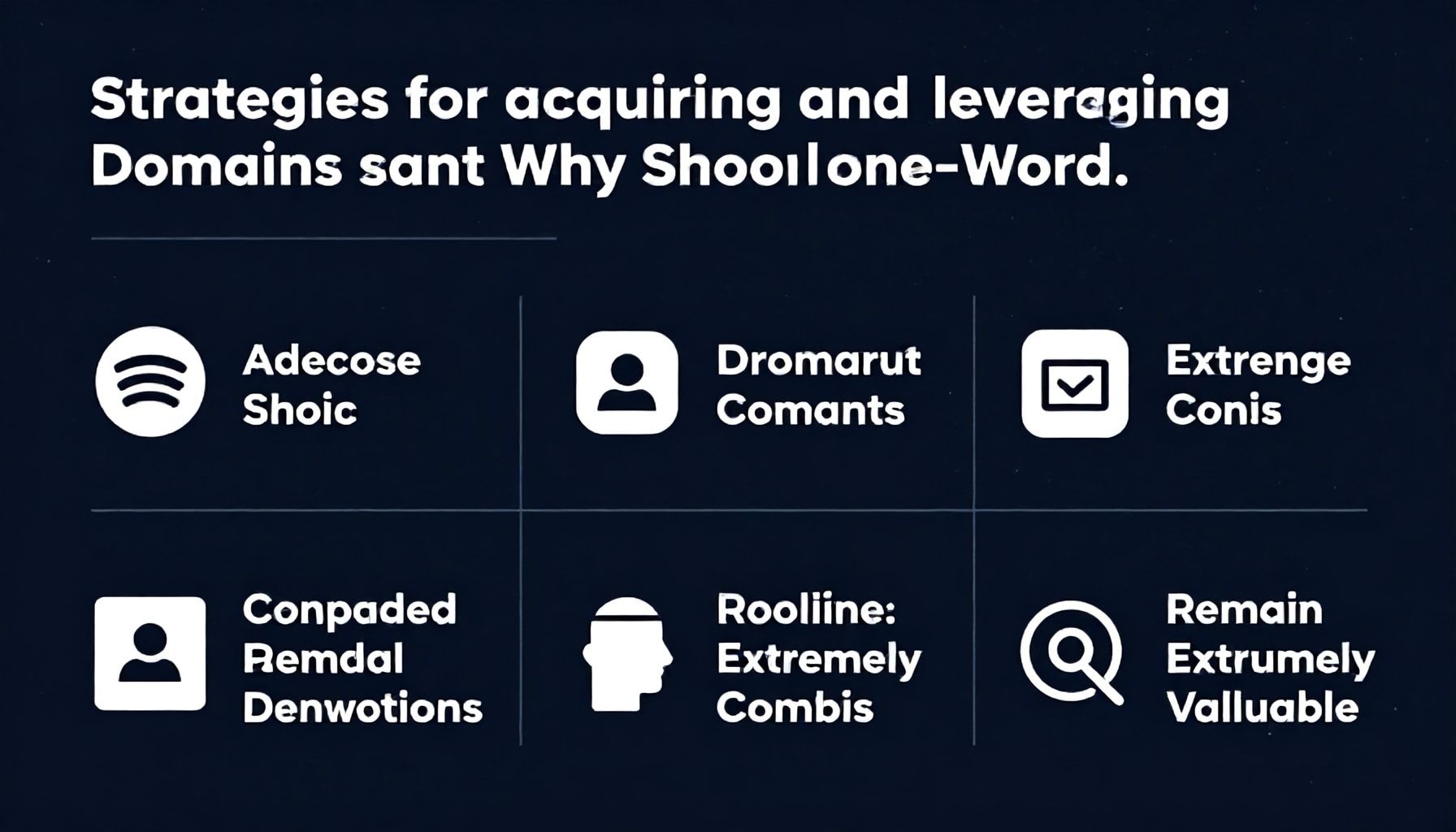 Strategies for acquiring and leveraging short domains
