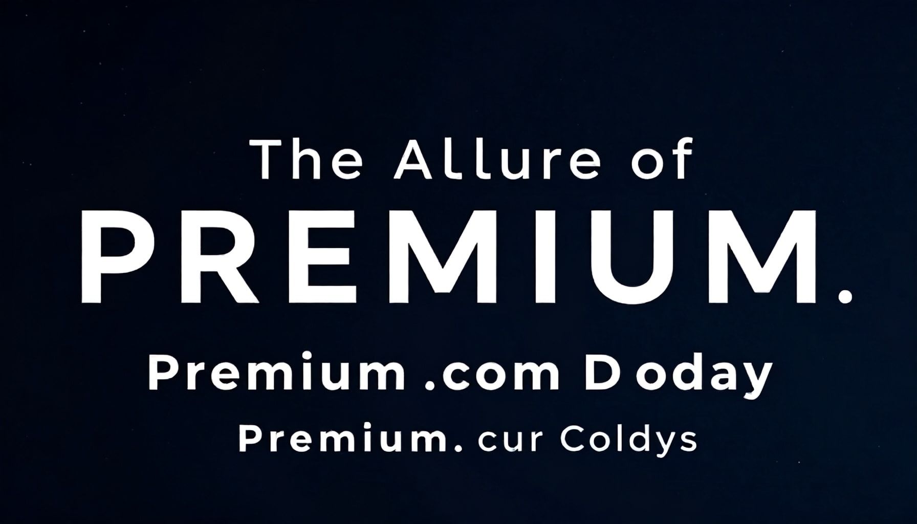 The Allure of Premium .com Domains