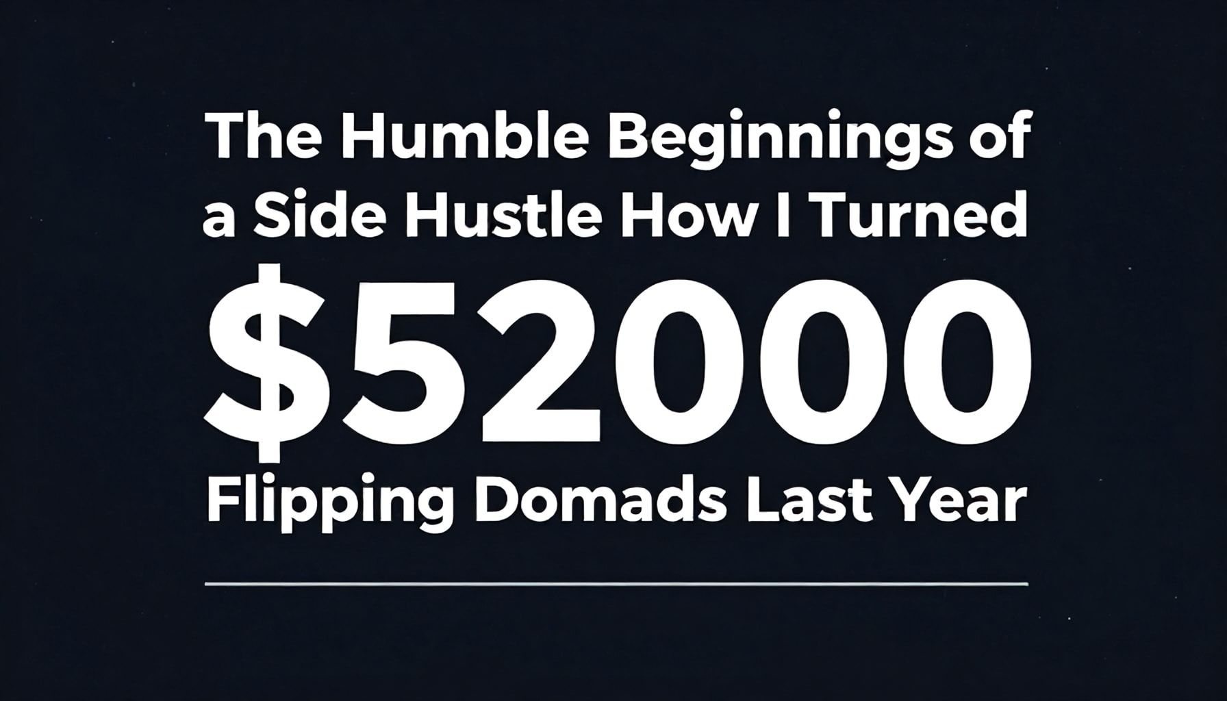 The Humble Beginnings of a Side Hustle