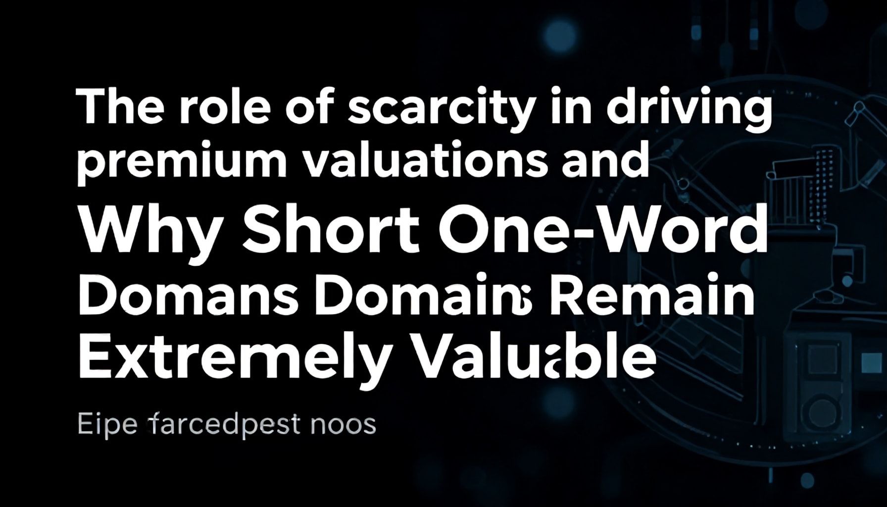 The role of scarcity in driving premium valuations